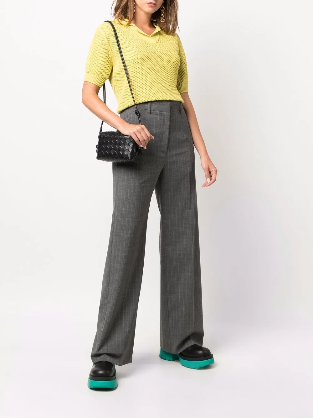 фото Bottega veneta сумка на плечо с плетением intrecciato