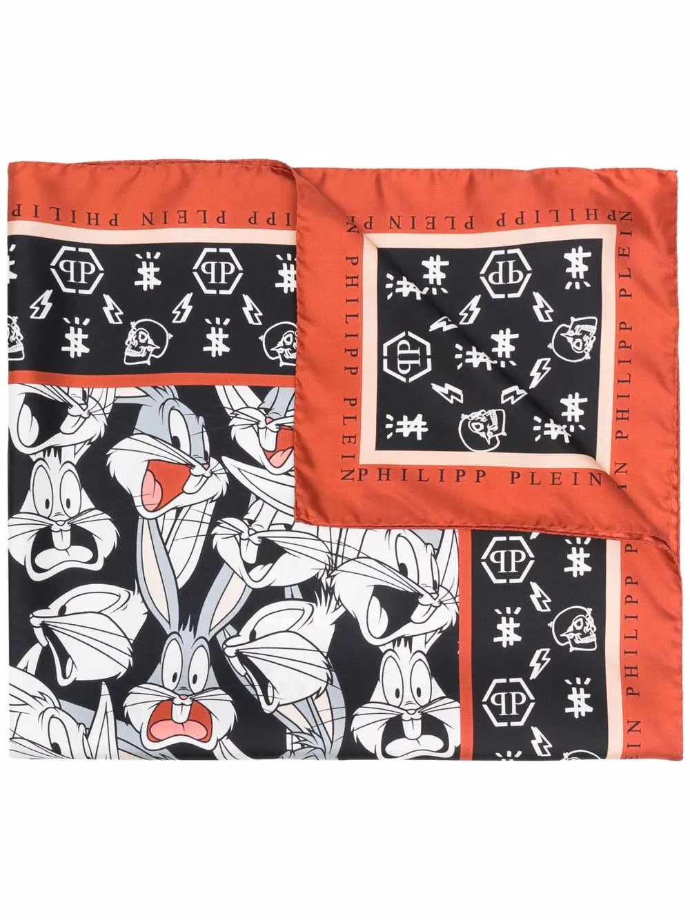Philipp Plein шарф Bugs Bunny с монограммой