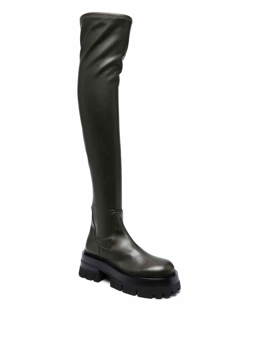 Versace Overknee laarzen - Groen