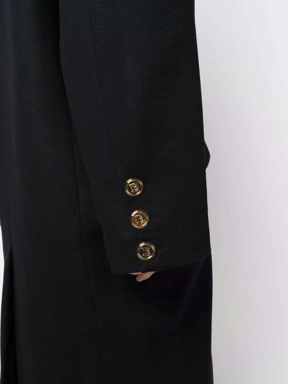 фото Balmain шерстяное пальто оверсайз