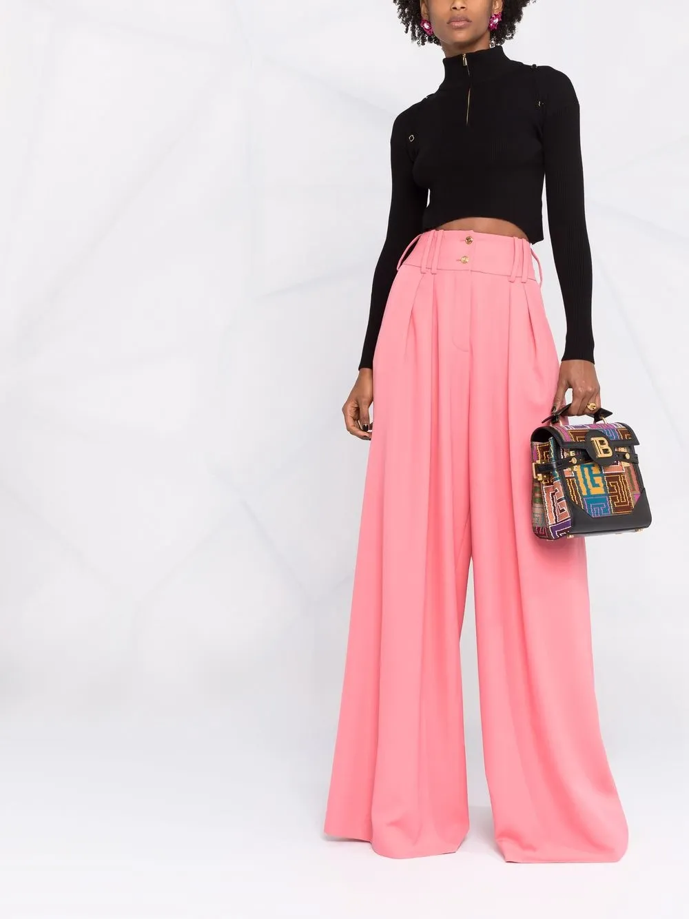 фото Balmain сумка-тоут bbuzz 23 с монограммой