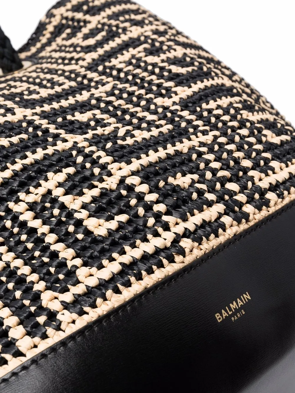 фото Balmain плетеная сумка-шопер с монограммой