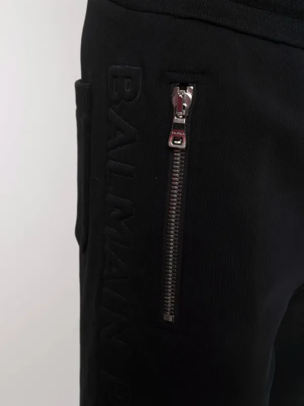 【関税＆送料込み】Balmain Bermuda Shorts Balmain Embossed Bermuda Shorts - Black - PureAtlanta.com