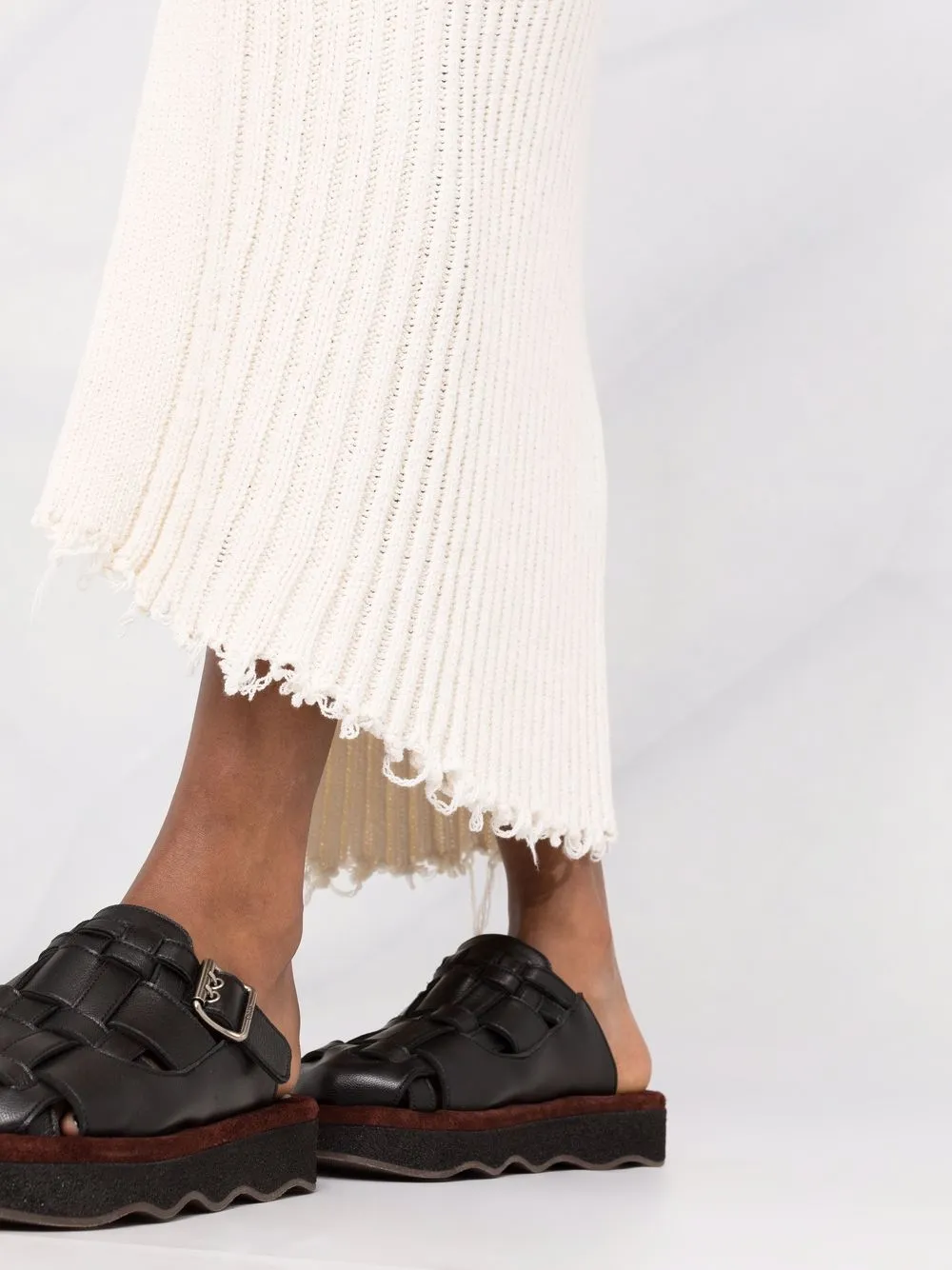 фото Balmain трикотажная юбка с запахом