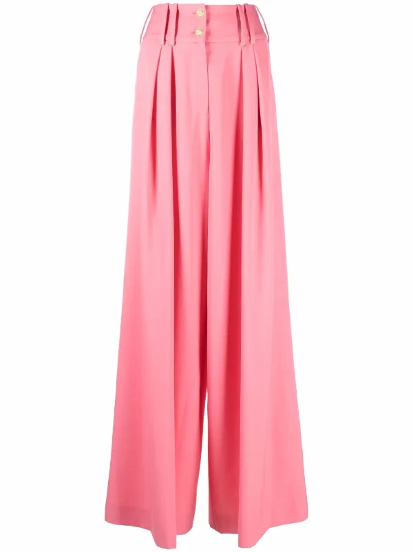 Pantalones anchos con botones en relieve Balmain por 1,350€ - Compra online  SS22 - Devolución gratuita y pago seguro