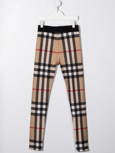 check-print elasticated-waistband 
