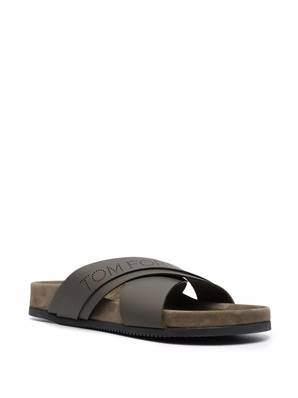 TOM FORD Sandalen met gekruiste bandjes - Groen