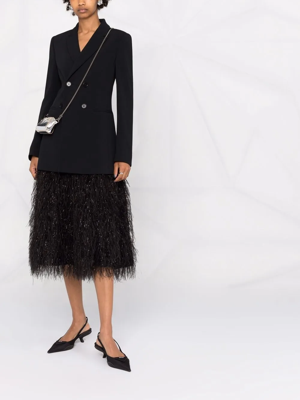 RED Valentino Blazer met dubbele rij knopen - Zwart