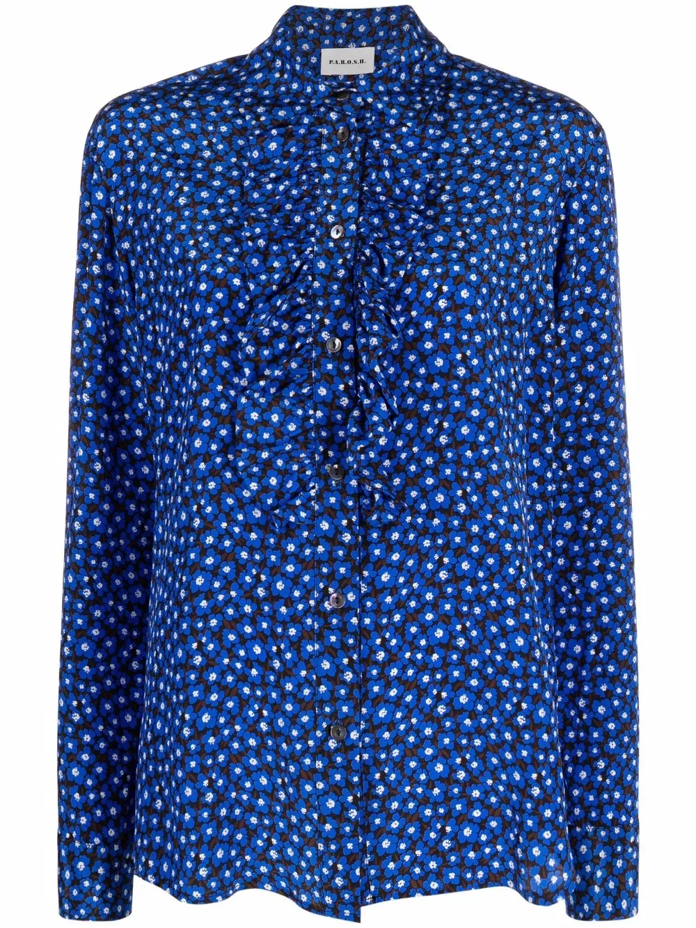 

P.A.R.O.S.H. camisa con volantes - Azul