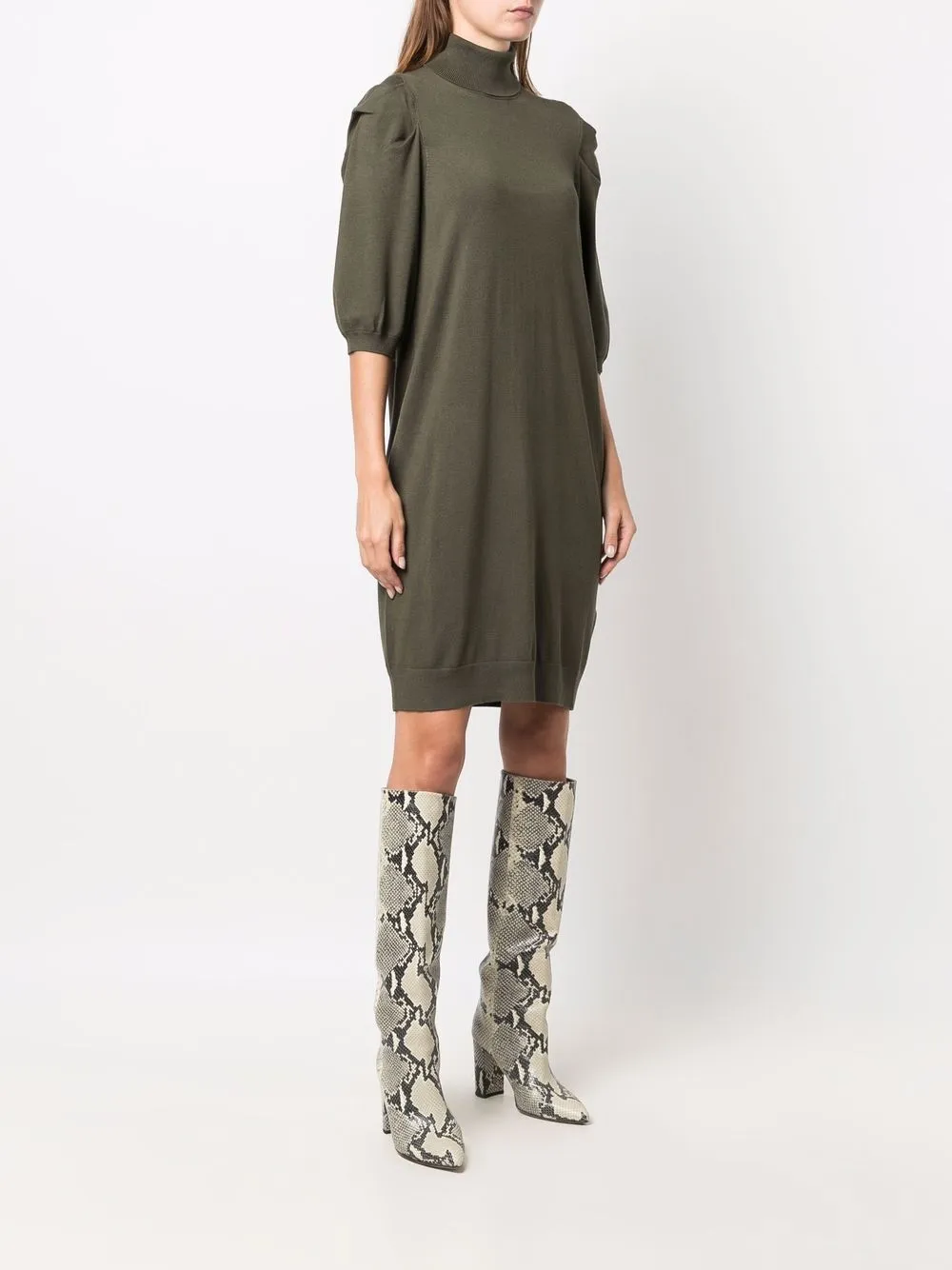 фото Liu jo платье из джерси с высоким воротником