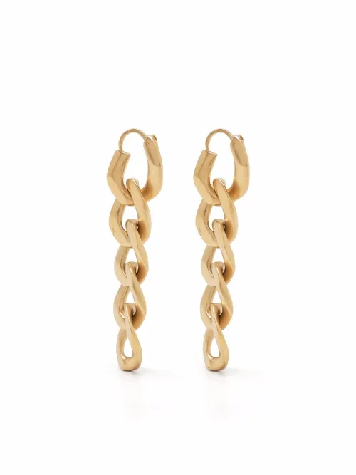 Boucles d'oreilles pendantes en maille gourmette - Maison Margiela - Modalova