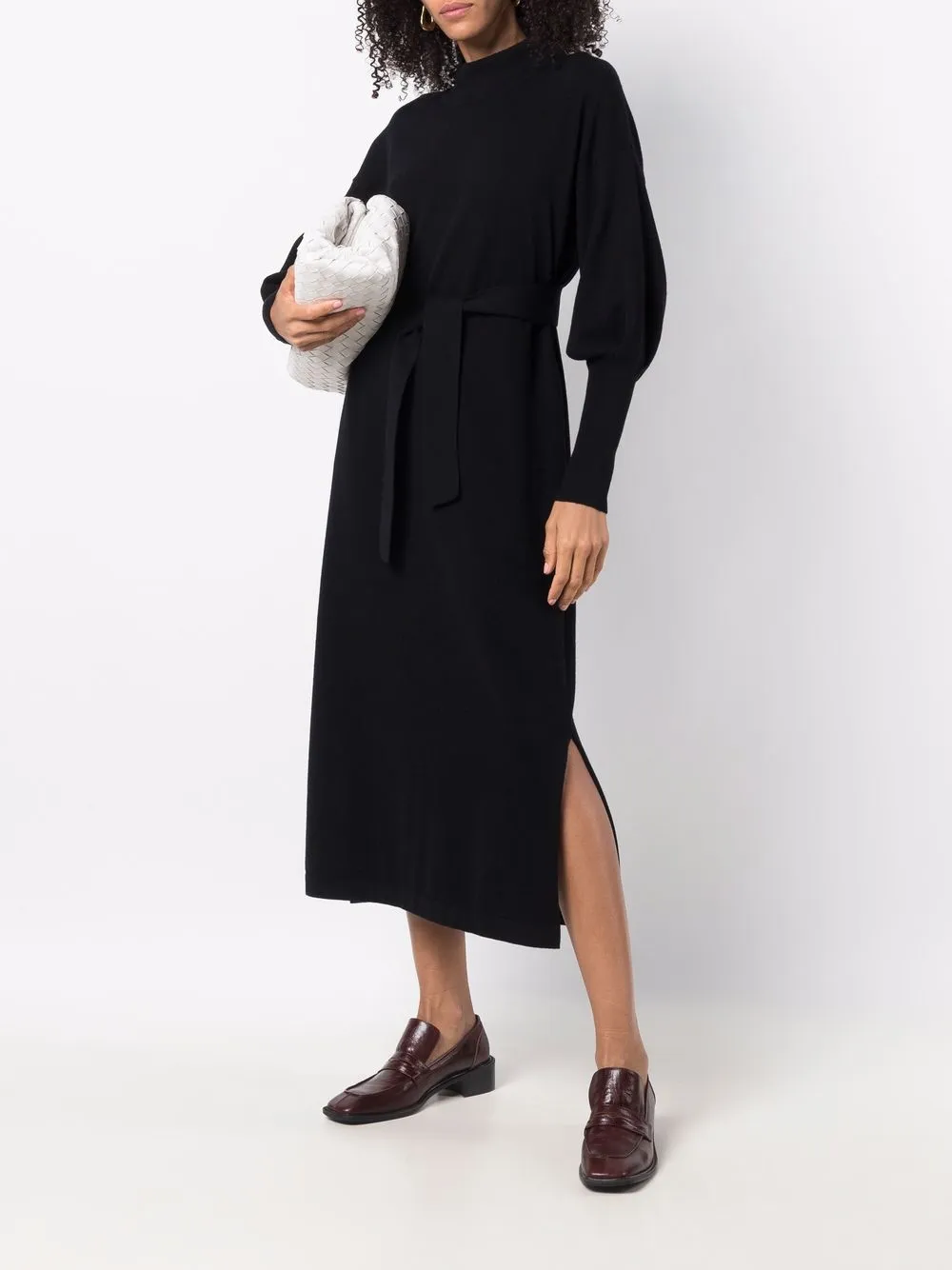 фото Fabiana filippi трикотажное платье миди с поясом