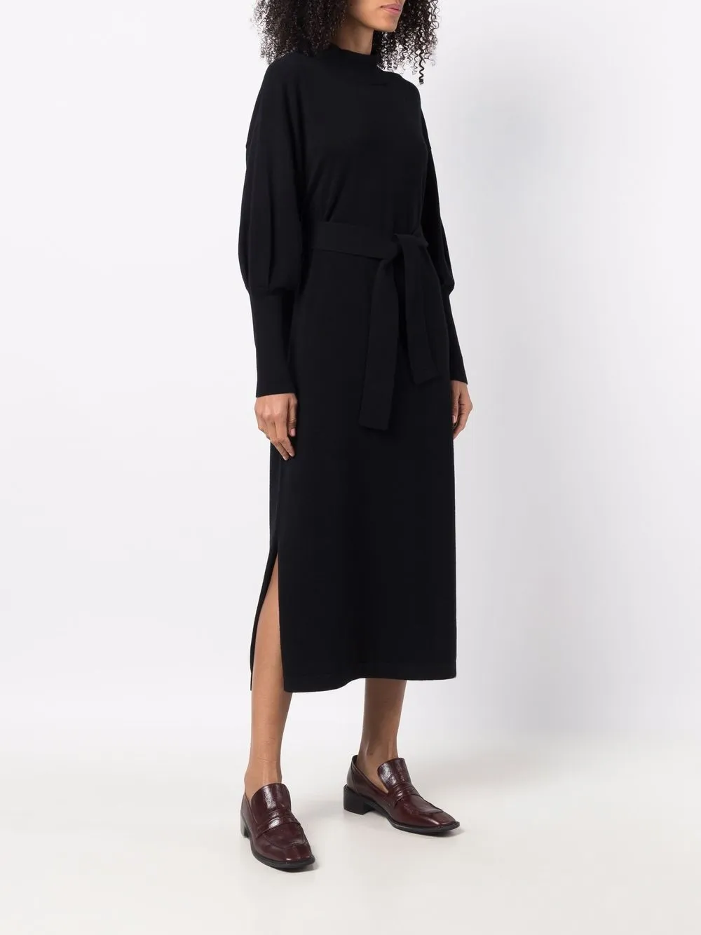 фото Fabiana filippi трикотажное платье миди с поясом