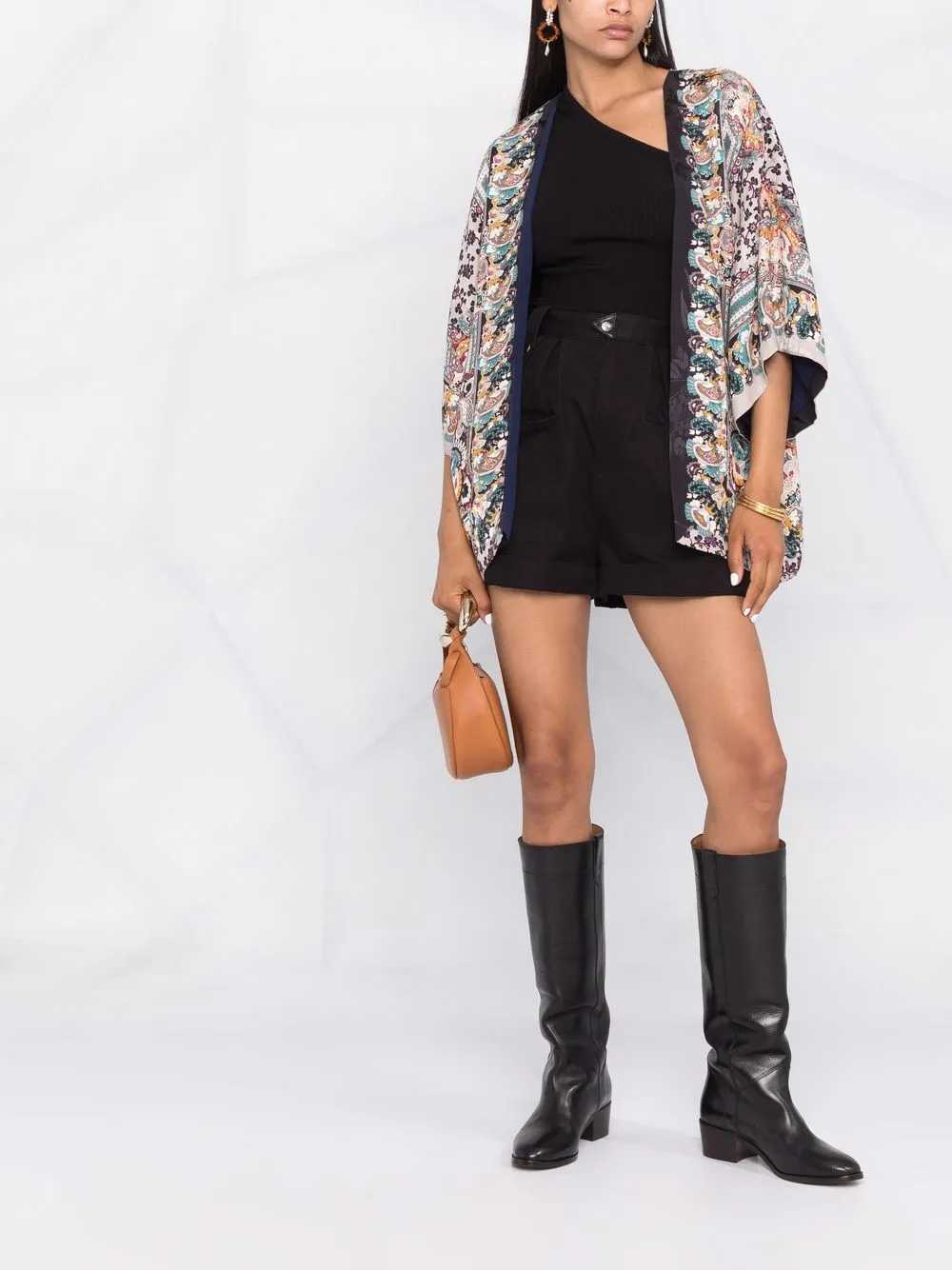 фото Etro жакет-кимоно с принтом пейсли