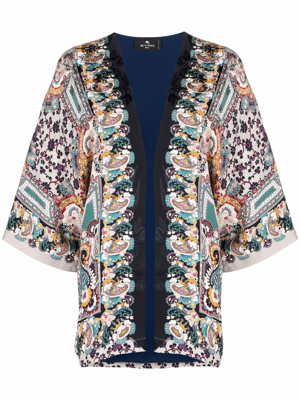 фото Etro жакет-кимоно с принтом пейсли