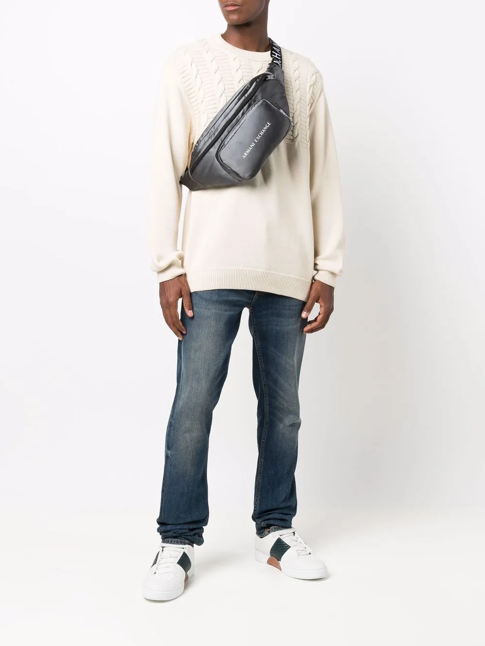 фото Armani exchange поясная сумка с логотипом