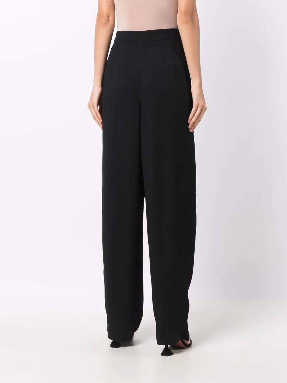Emporio Armani Pleated-waist Trousers In Black