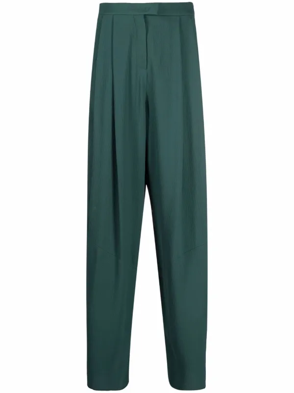 Emporio Armani Tapered-leg Trousers in Green