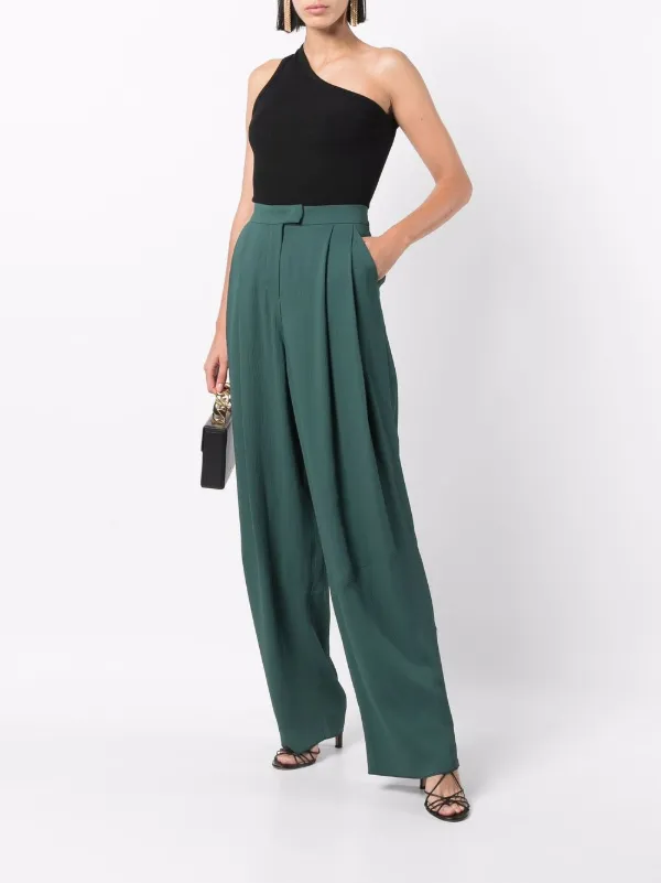 Emporio Armani Tapered-leg Trousers in Green