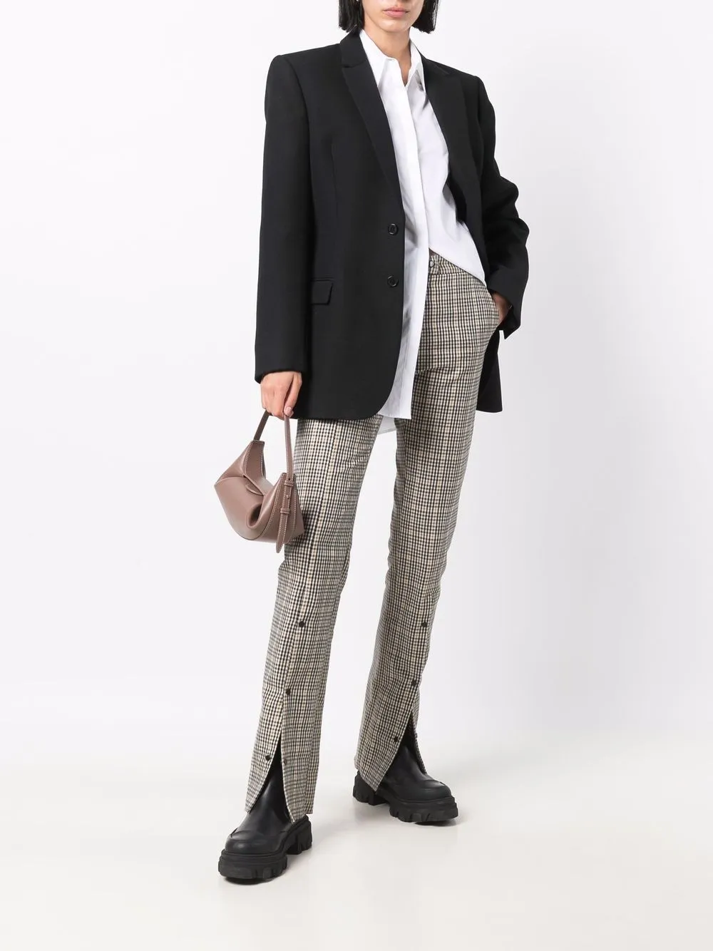 Emporio Armani Blouse met verborgen voorkant - Wit