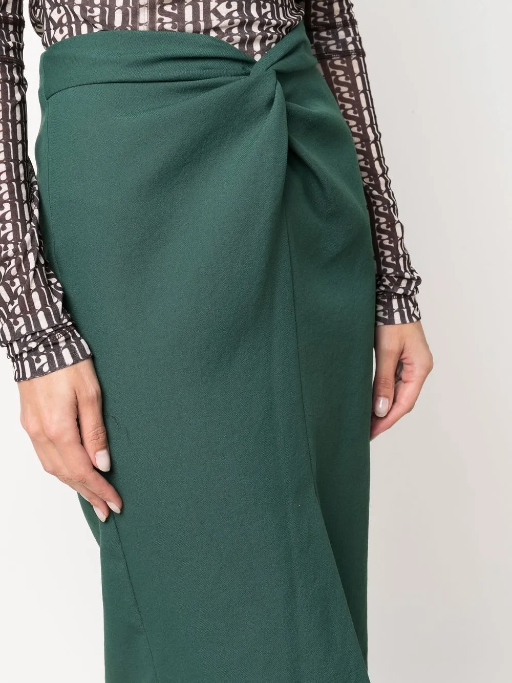 фото Emporio armani юбка-карандаш с драпировкой