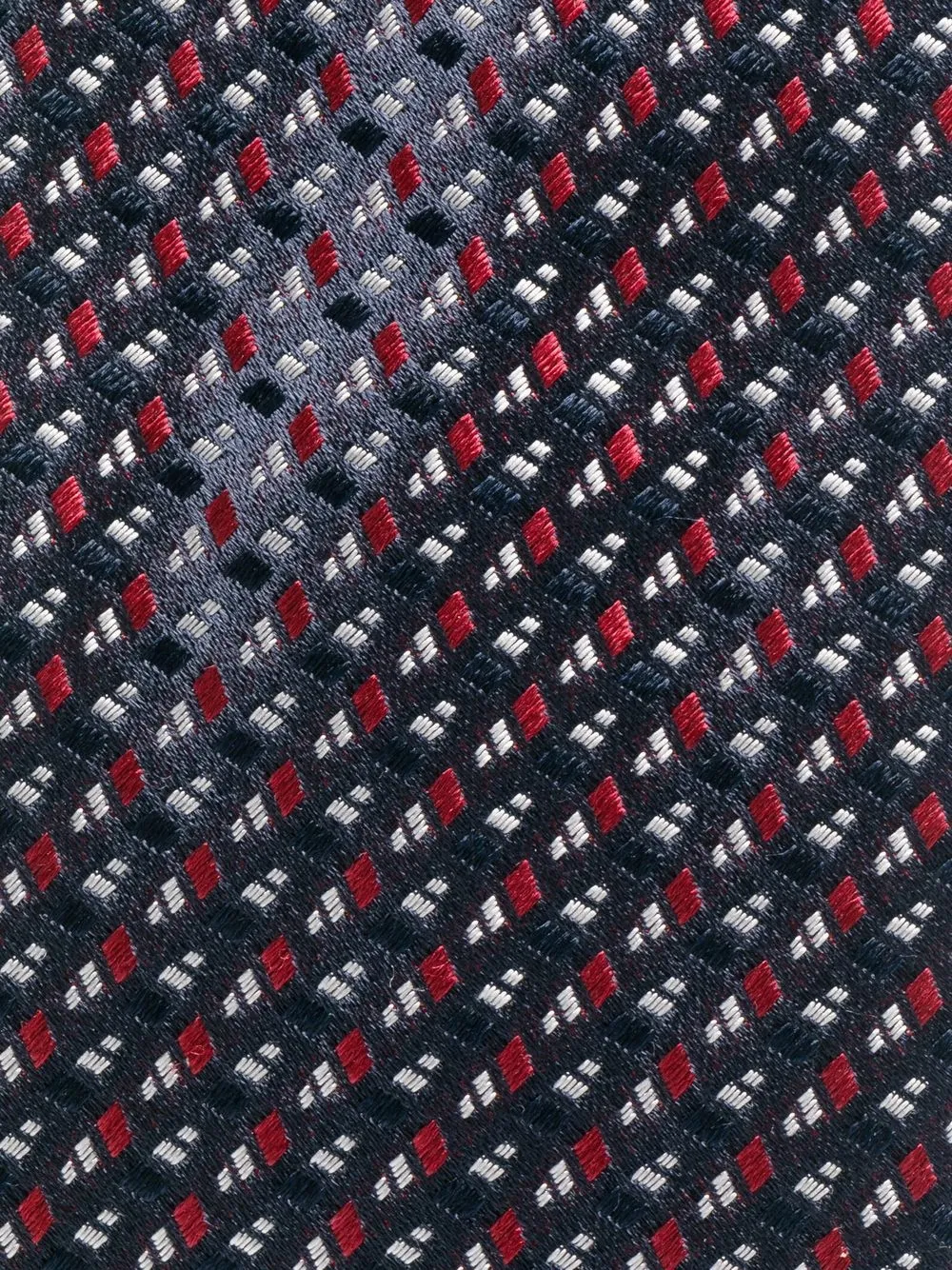 Emporio Armani Stropdas met geometrische print - Blauw