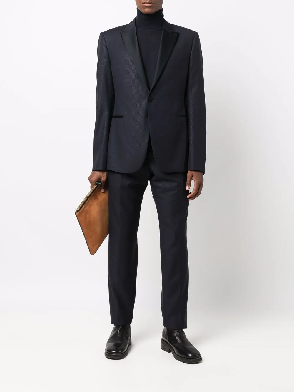 фото Emporio armani костюм-двойка с однобортным пиджаком