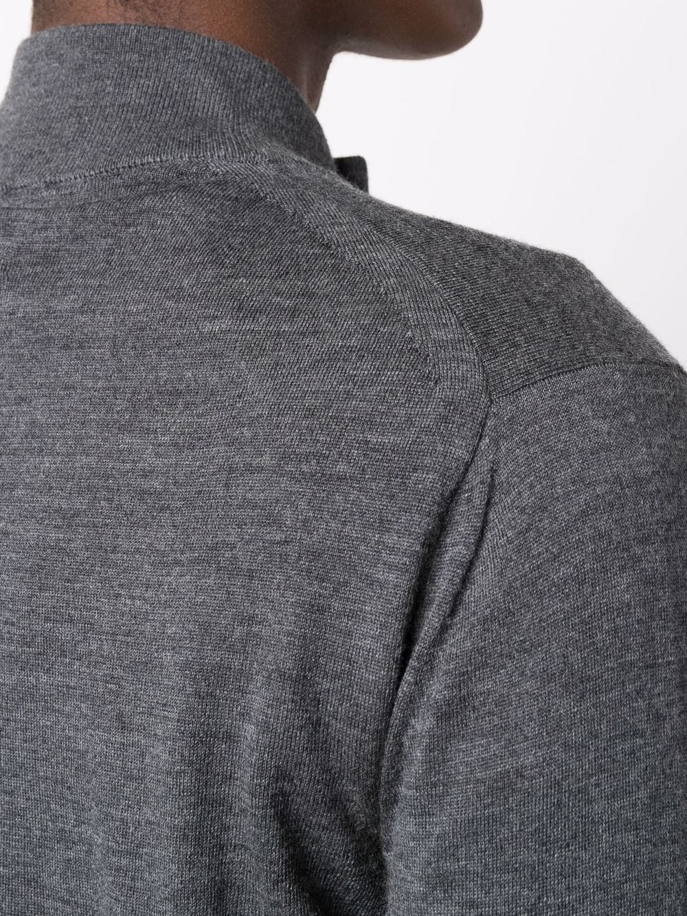 Shop Emporio Armani Long-sleeve Zip Sweatshirt In Grau