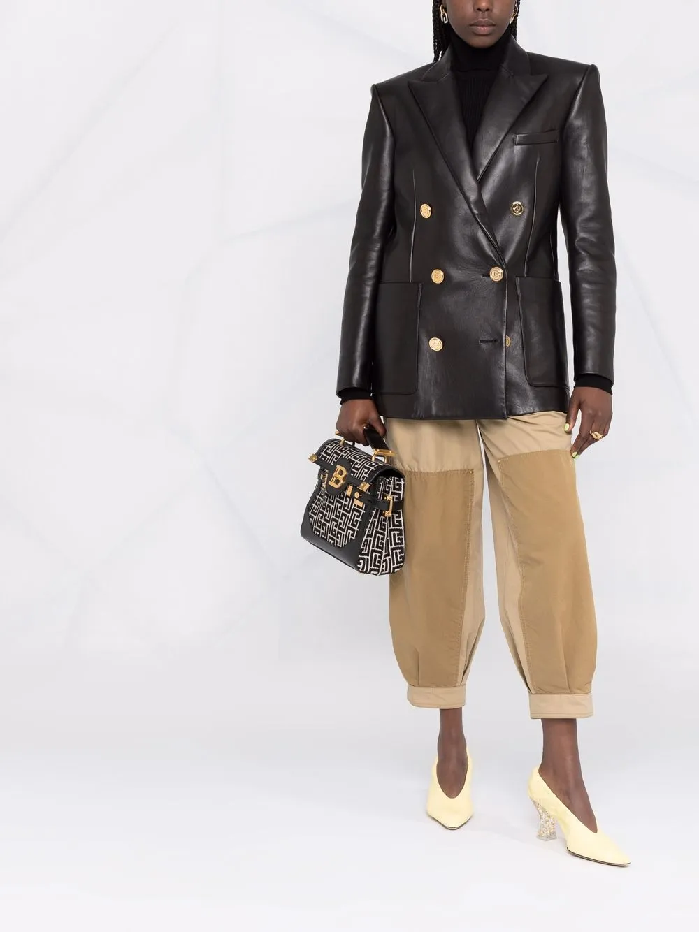 Balmain Blazer met dubbele rij knopen - Zwart