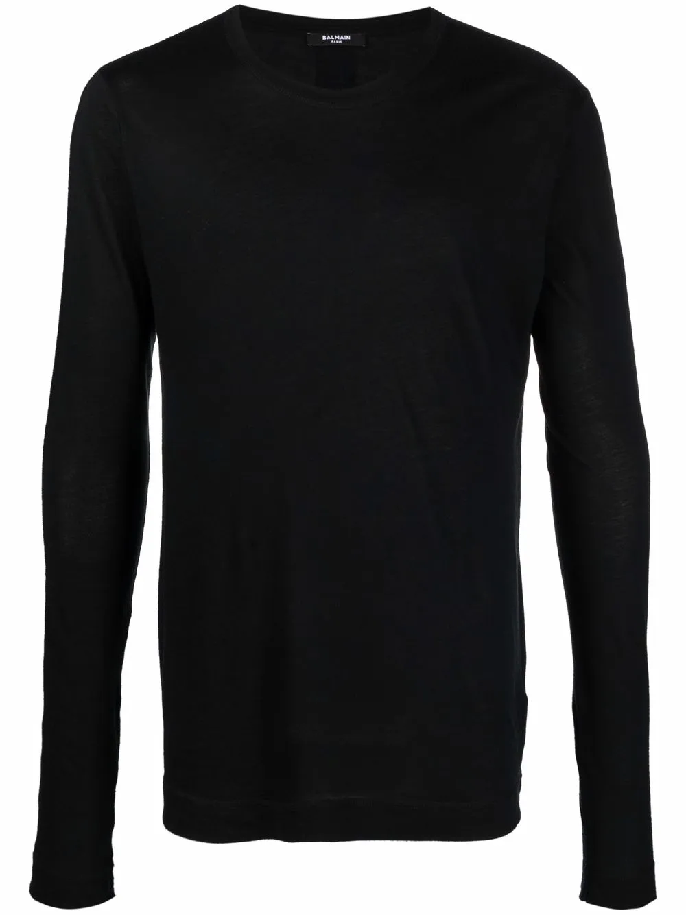 

Balmain playera manga larga - Negro