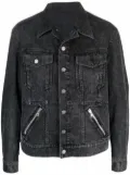 Balmain zip-detail denim jacket - Black