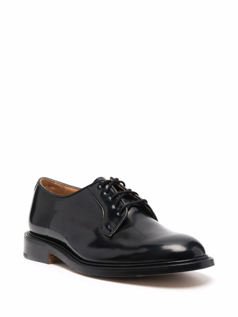 Tricker's Veterschoenen met ronde neus - Zwart