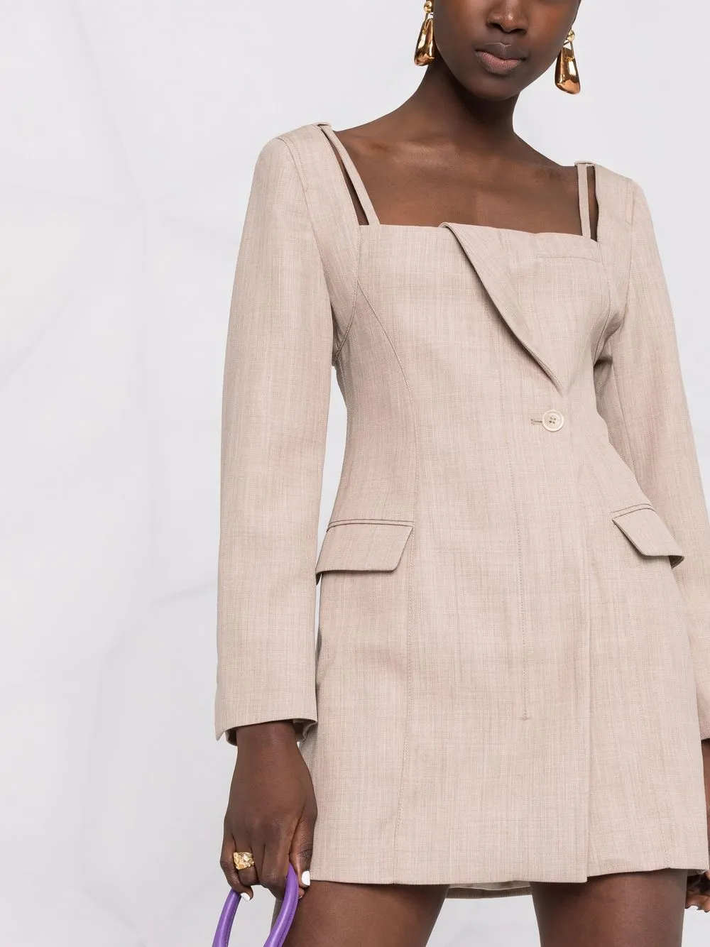 JACQUEMUS LA ROBE MANIU TAILORED DRESS