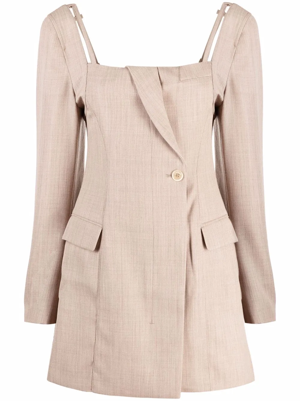 

Jacquemus La robe Maniu tailored dress - Neutrals