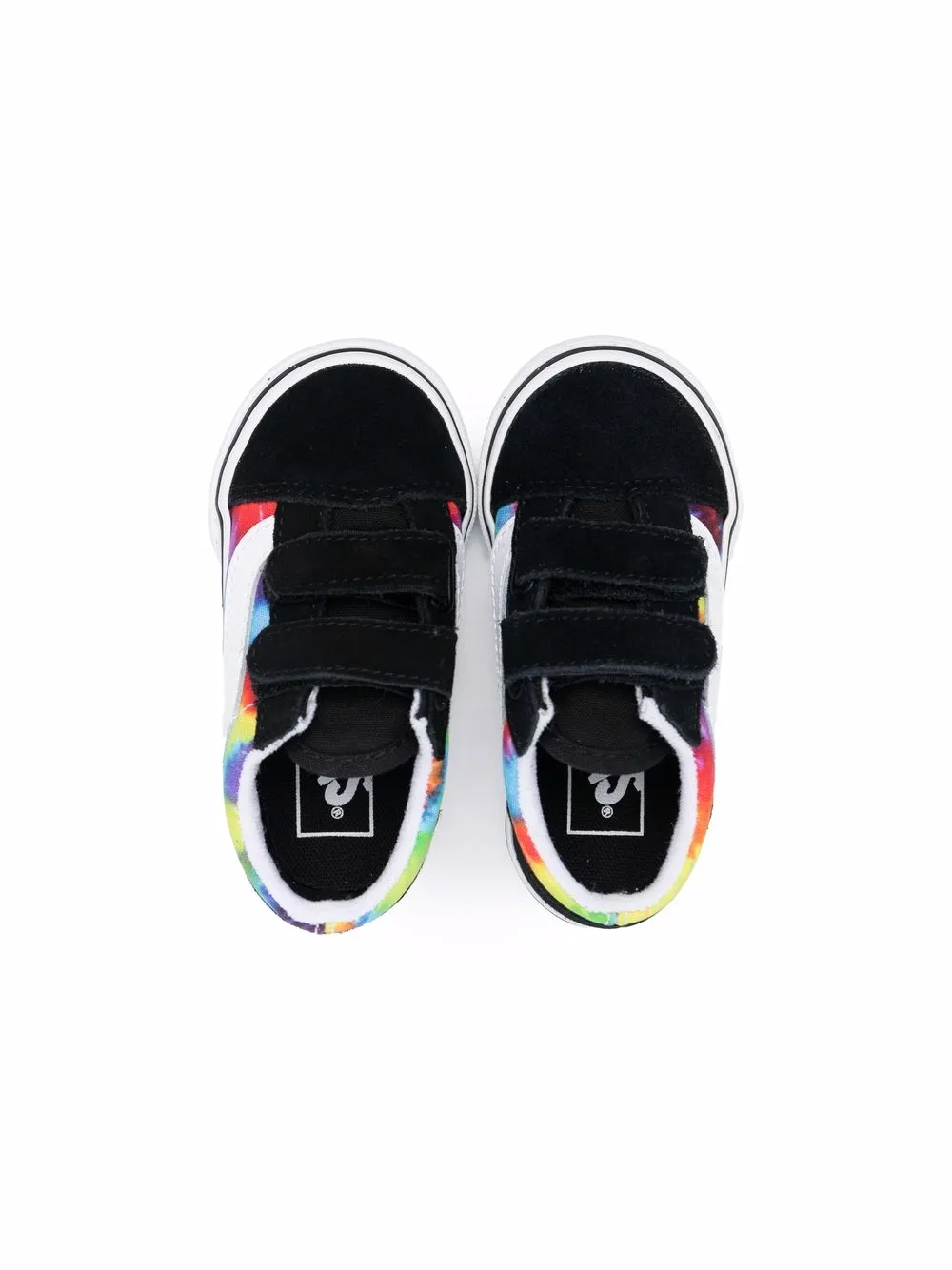фото Vans kids кеды на липучках с принтом тай-дай