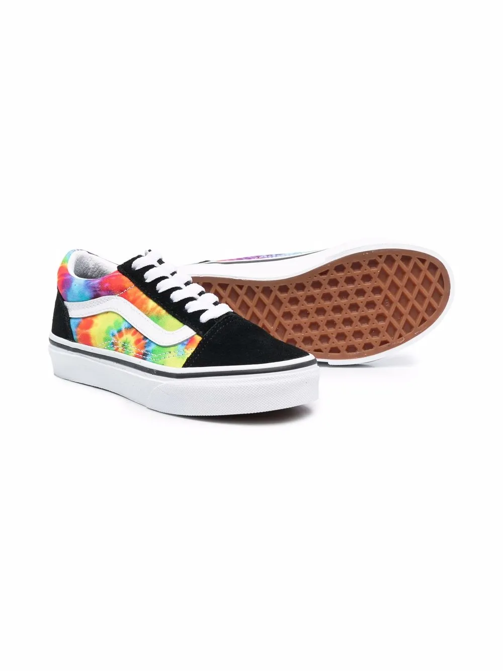 фото Vans kids кеды с принтом тай-дай