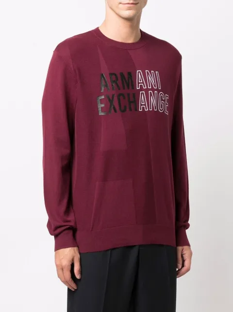 Armani all over print jumper Clearance