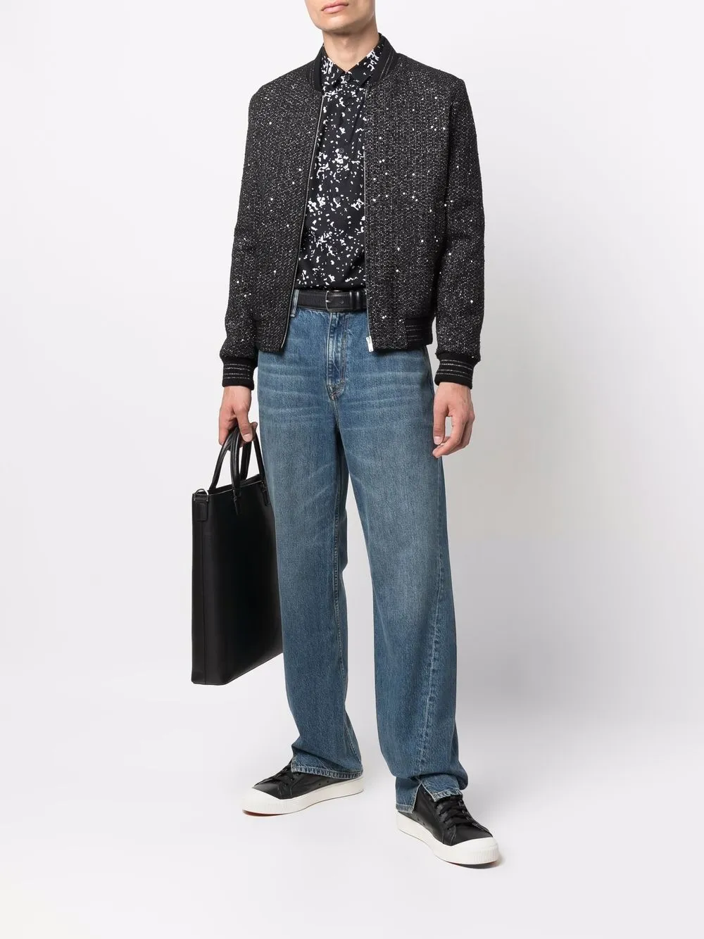 фото Armani exchange рубашка в двух тонах с логотипом