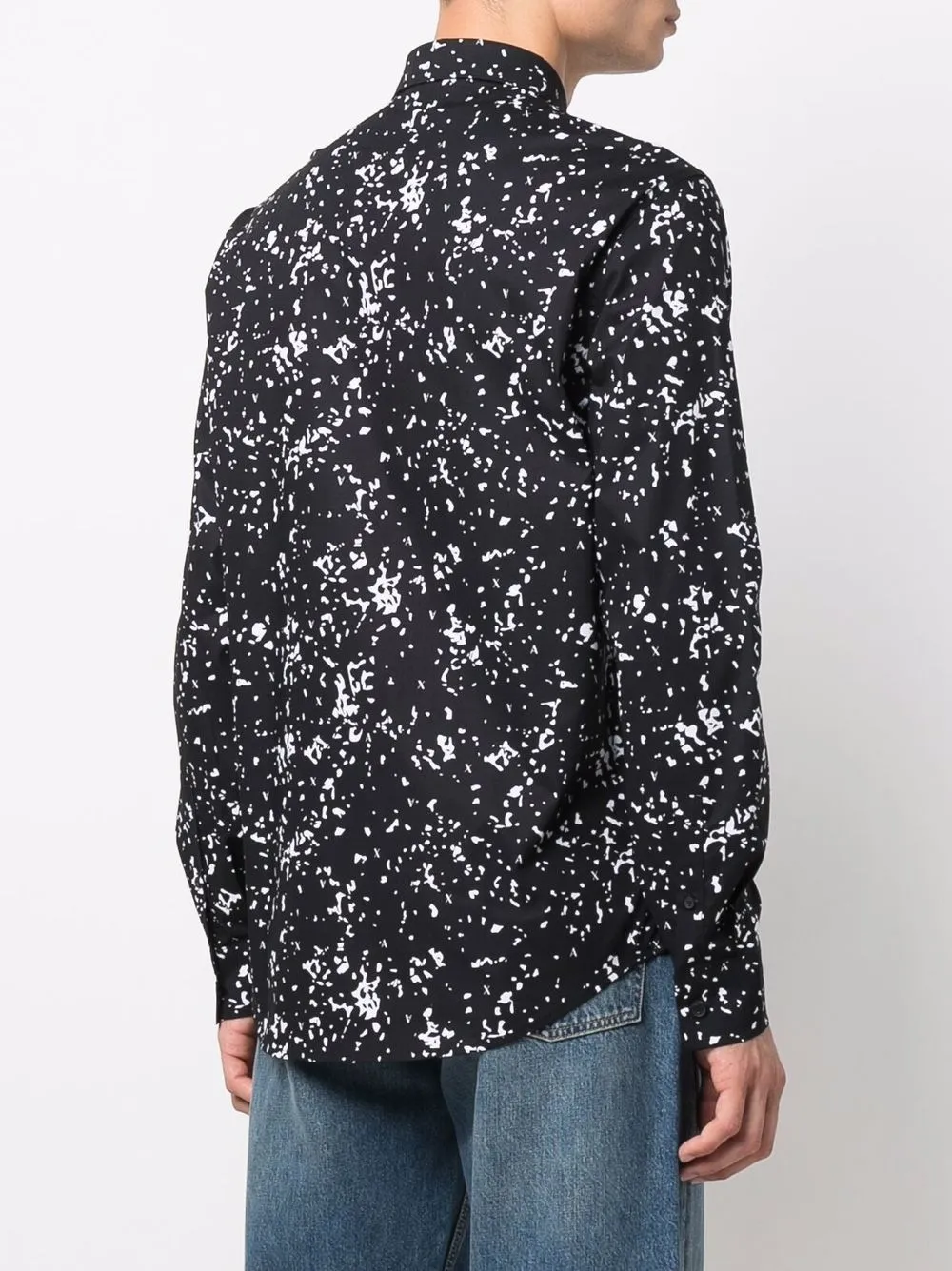 фото Armani exchange рубашка в двух тонах с логотипом