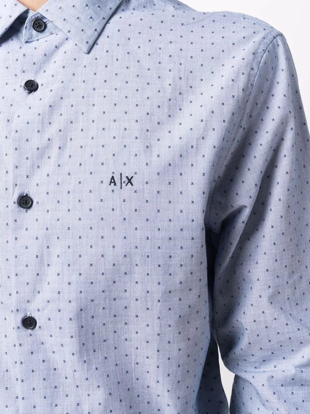 фото Armani exchange рубашка с вышитым логотипом
