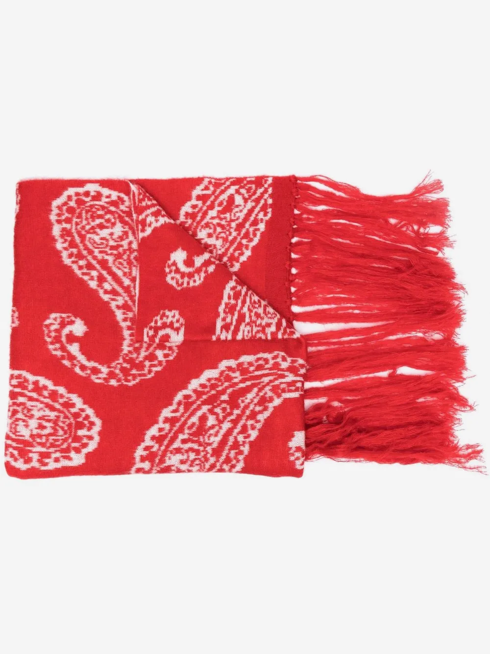 424 paisley pattern scarf | Red | Image 1