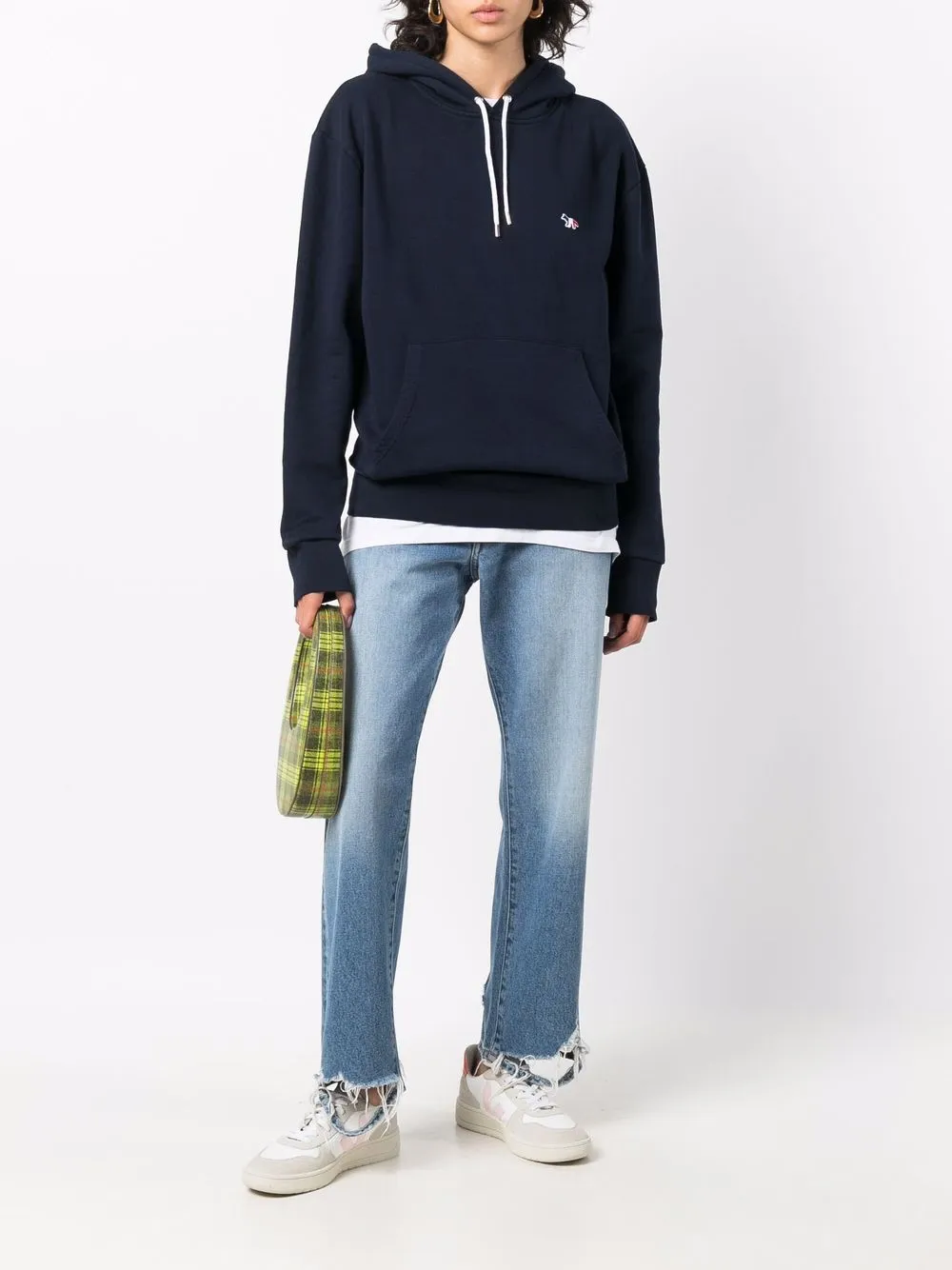 фото Maison kitsuné худи с вышитым логотипом