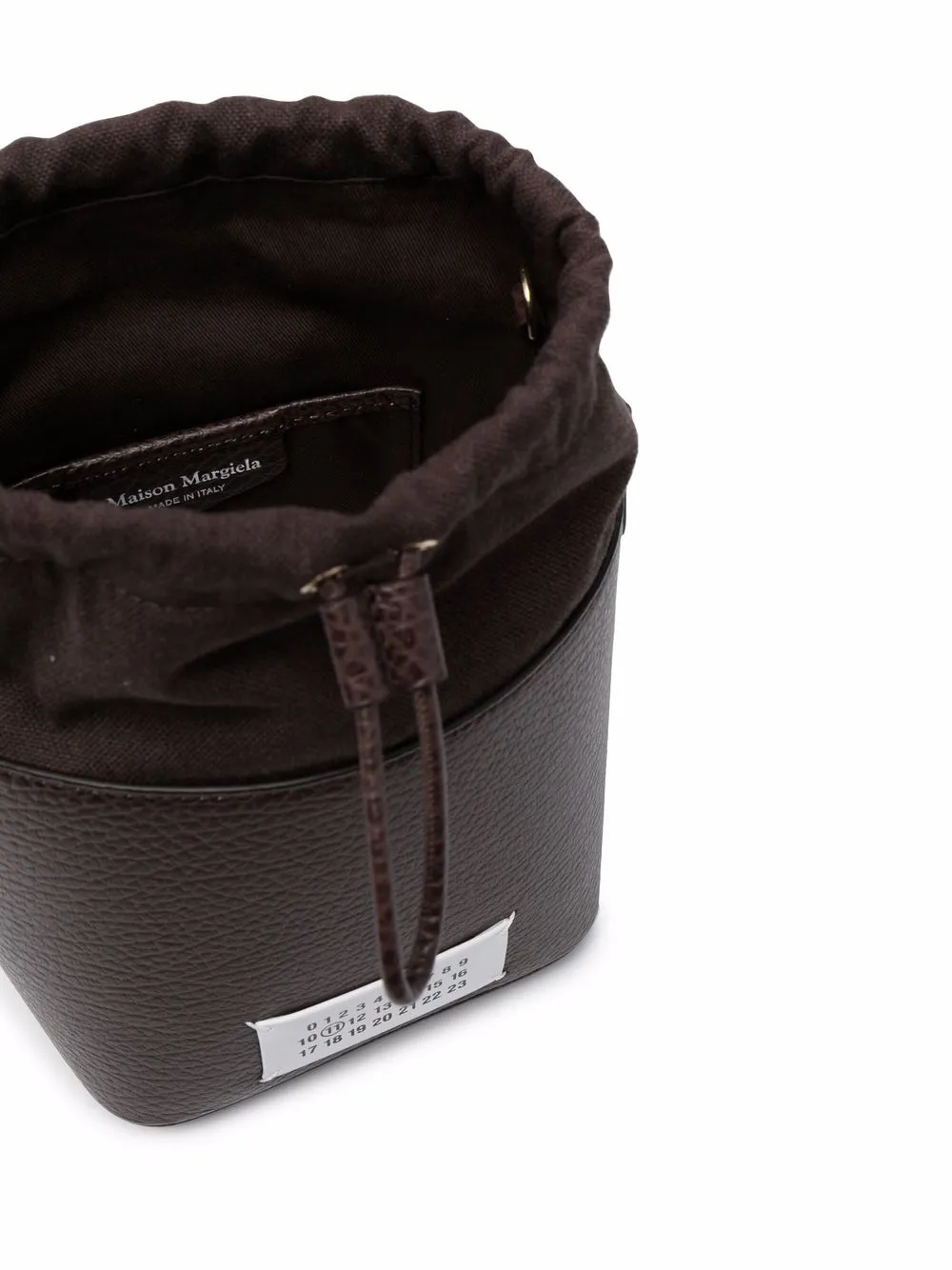 фото Maison margiela сумка-ведро 5ac с нашивкой-логотипом