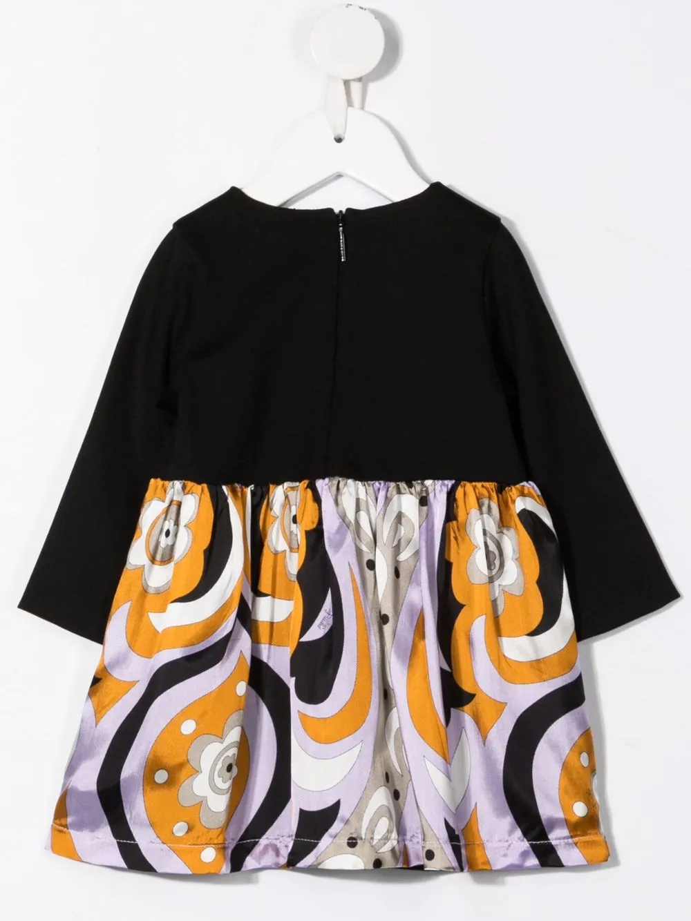фото Emilio pucci junior платье с длинными рукавами и логотипом