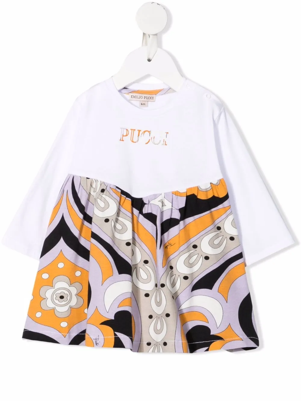 фото Emilio pucci junior платье с графичным принтом