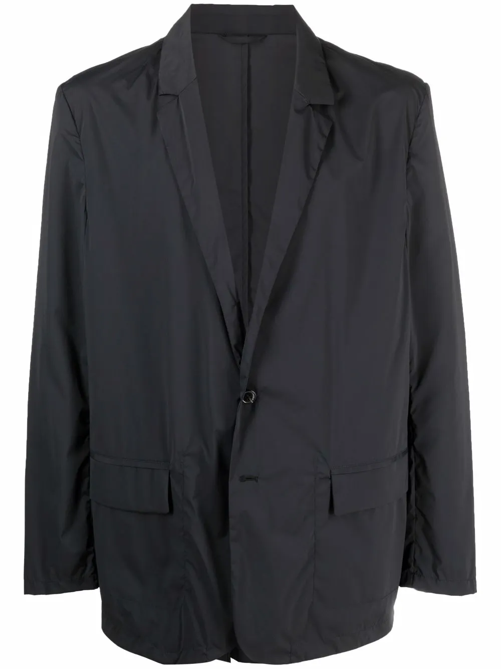 Closed blazer con botones - Negro