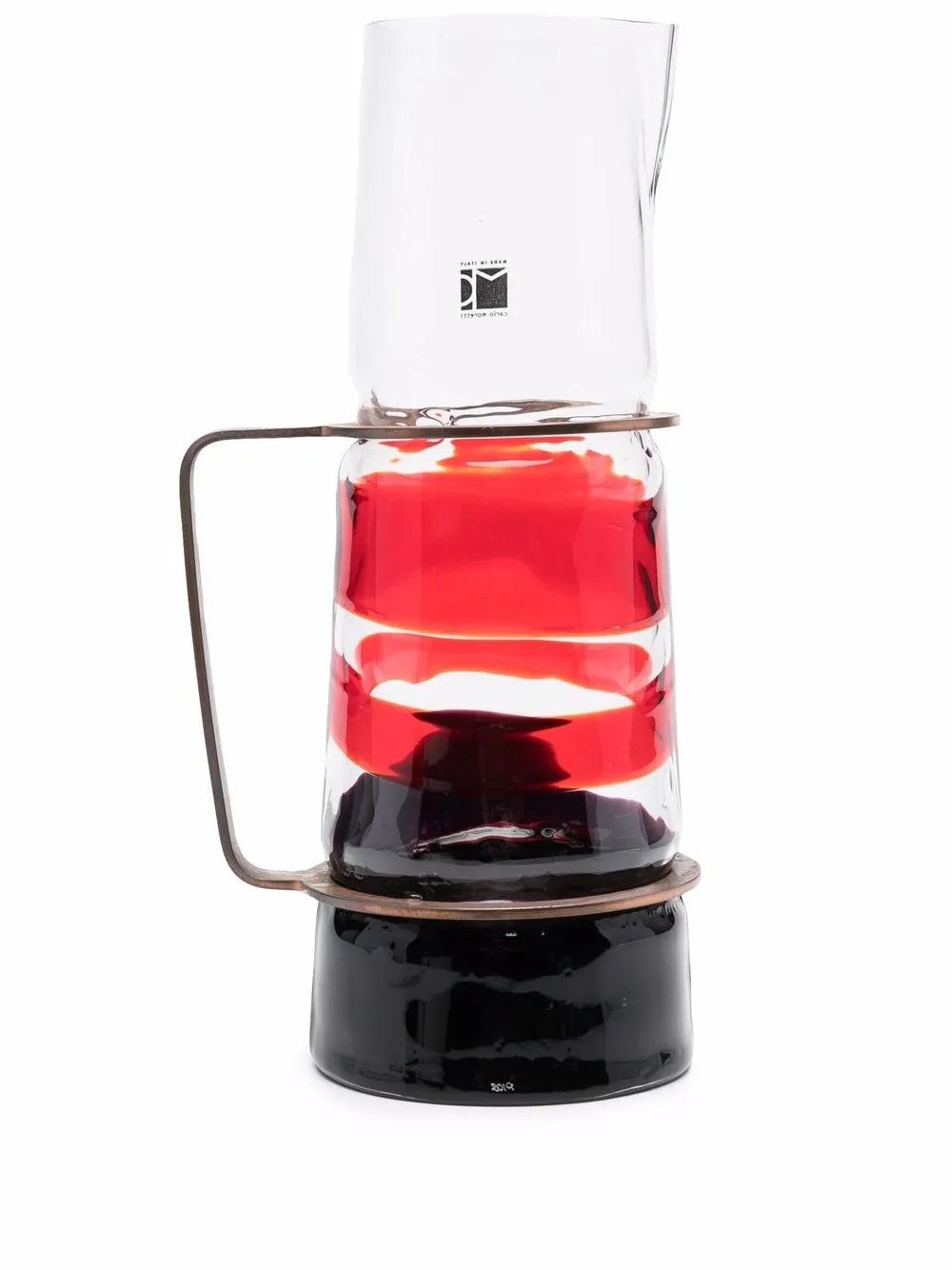 

Carlo Moretti two-tone glass decanter - Black