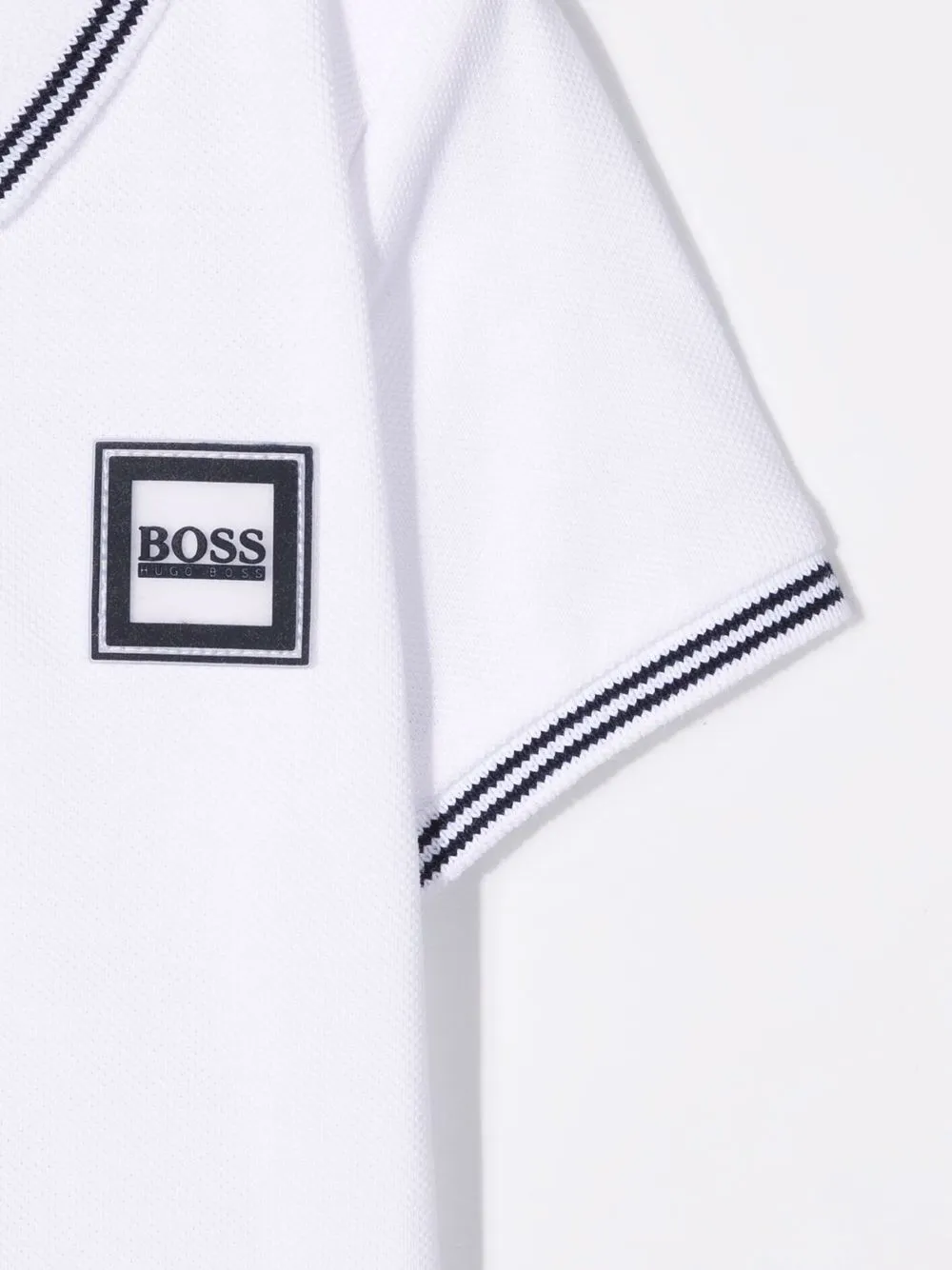 фото Boss kidswear рубашка поло с нашивкой-логотипом