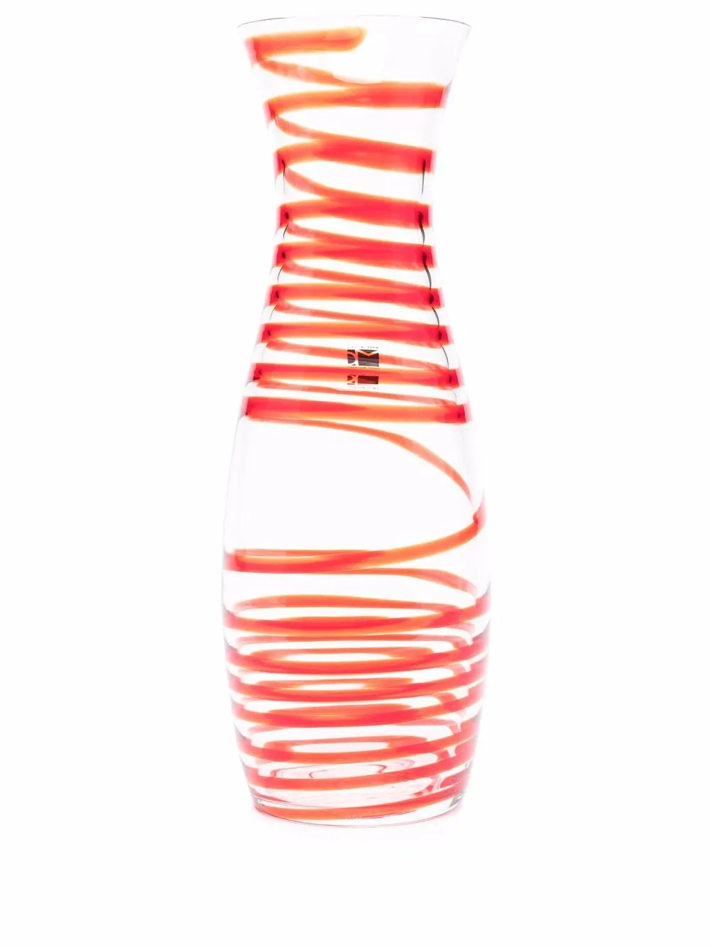 

Carlo Moretti stripe-patterned glass decanter - White