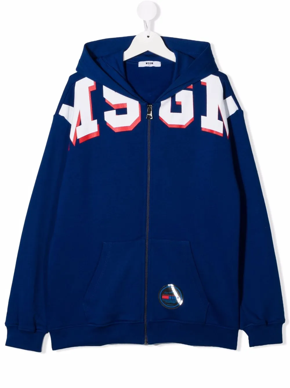 фото Msgm kids худи на молнии с логотипом